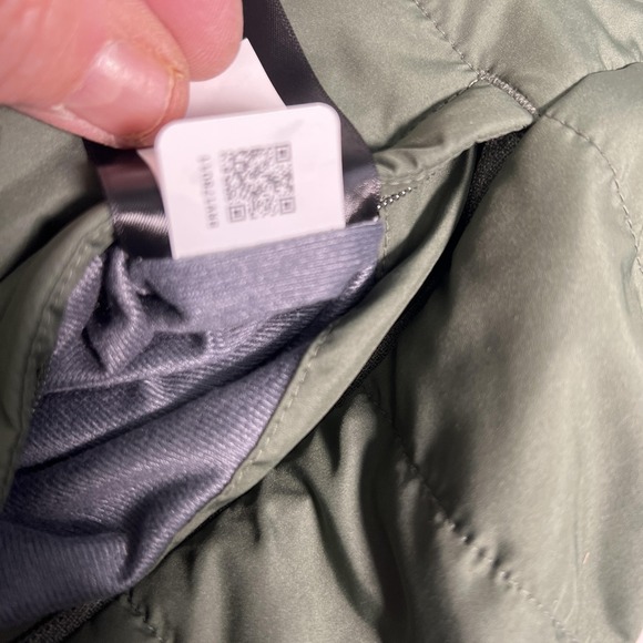 The North Face Jacket Womens Medium Green Reversible Fleece Long Hooded Coat - Picture 10 of 16